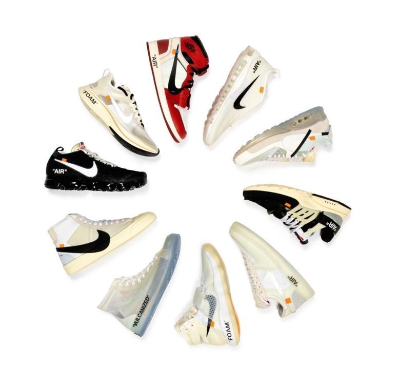 Nike Scarpe da uomo: Nike React Hyper dunk Flyknit Off-White - EU 45.5 – Nuovo e nell'imballaggio originale da Bern venduto da ElevenFive 1