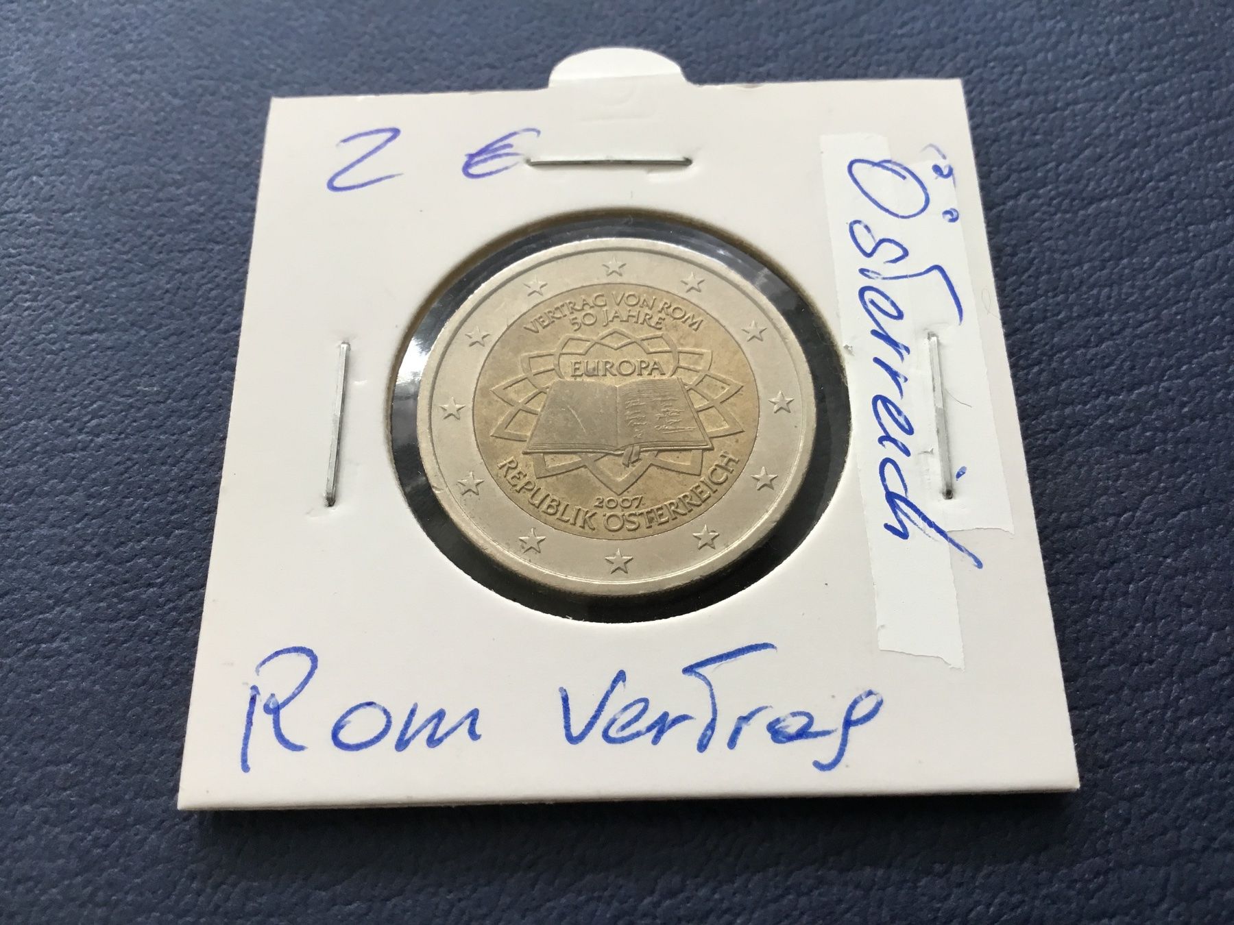 Alle Münzen: 2 Euro Österreich 2007 Rom Vertrag – Gebraucht aus St. Margrethen SG von alfapeugeot10