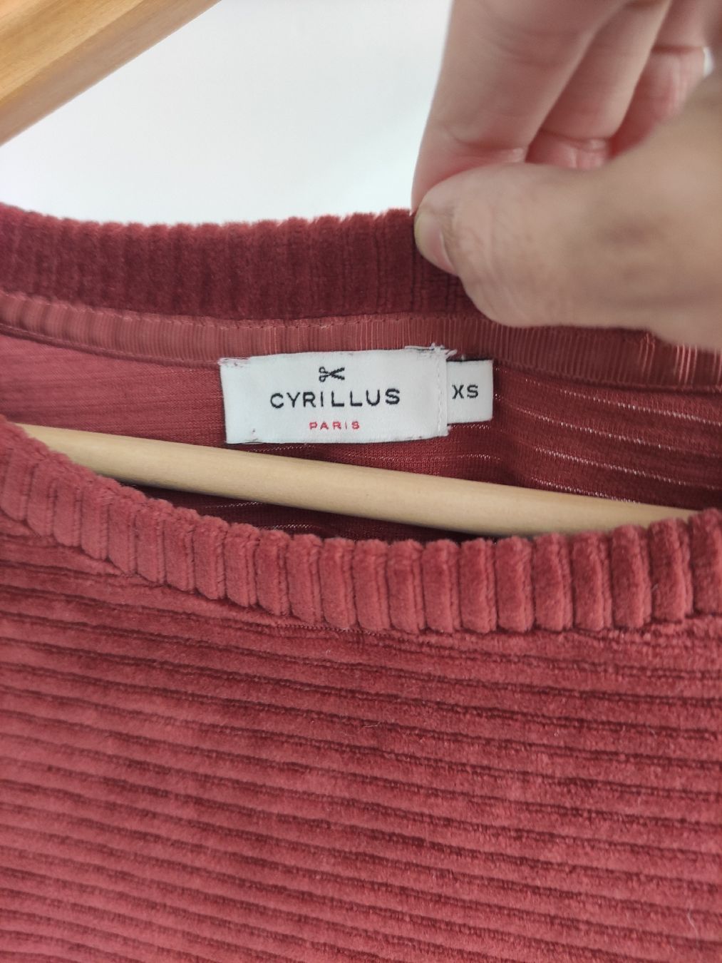 Cyrillus Maglioni & Felpe: Pullover rost rot, Cord Velours, Gr.XS, Cyrillus – Usato da Schliern b. Köniz venduto da Pecannut 2