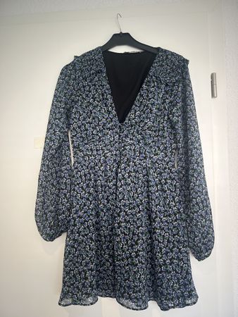 Zara Floral Print Long Sleeve Mini Dress -M