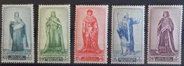 Belgien Kat. 793-797 * 1947 Kat. 30 Euro
