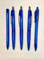 5 Kugelschreiber (blaue Tinte)