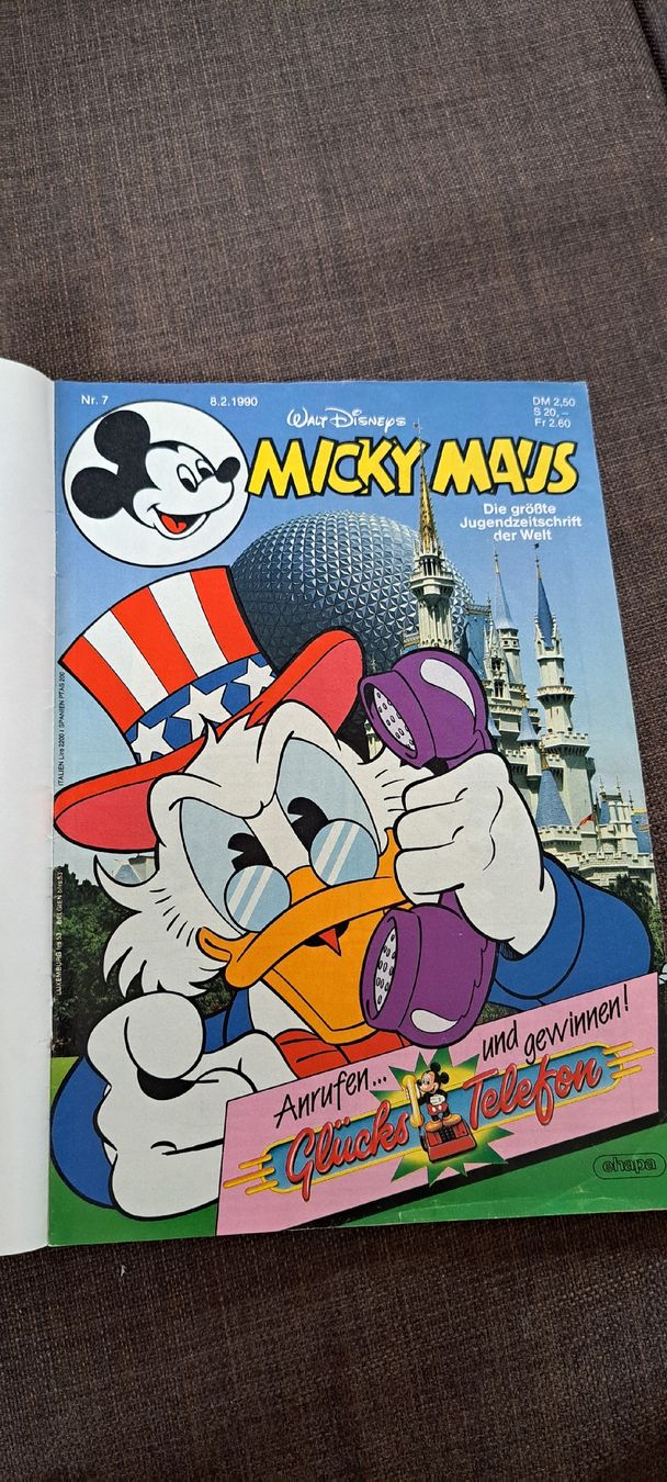 BD: Micky Maus Heft, Comic, Nr. 7, 8.2.1990, Disney – D'occasion à Kleinlützel par Breizh_kalon 1