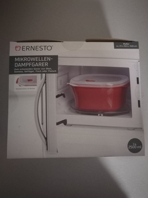 Mikrowellen Dampfgarer Aus PP - 22x20.5x17cm Für Ramen, Gemüse & Mehr