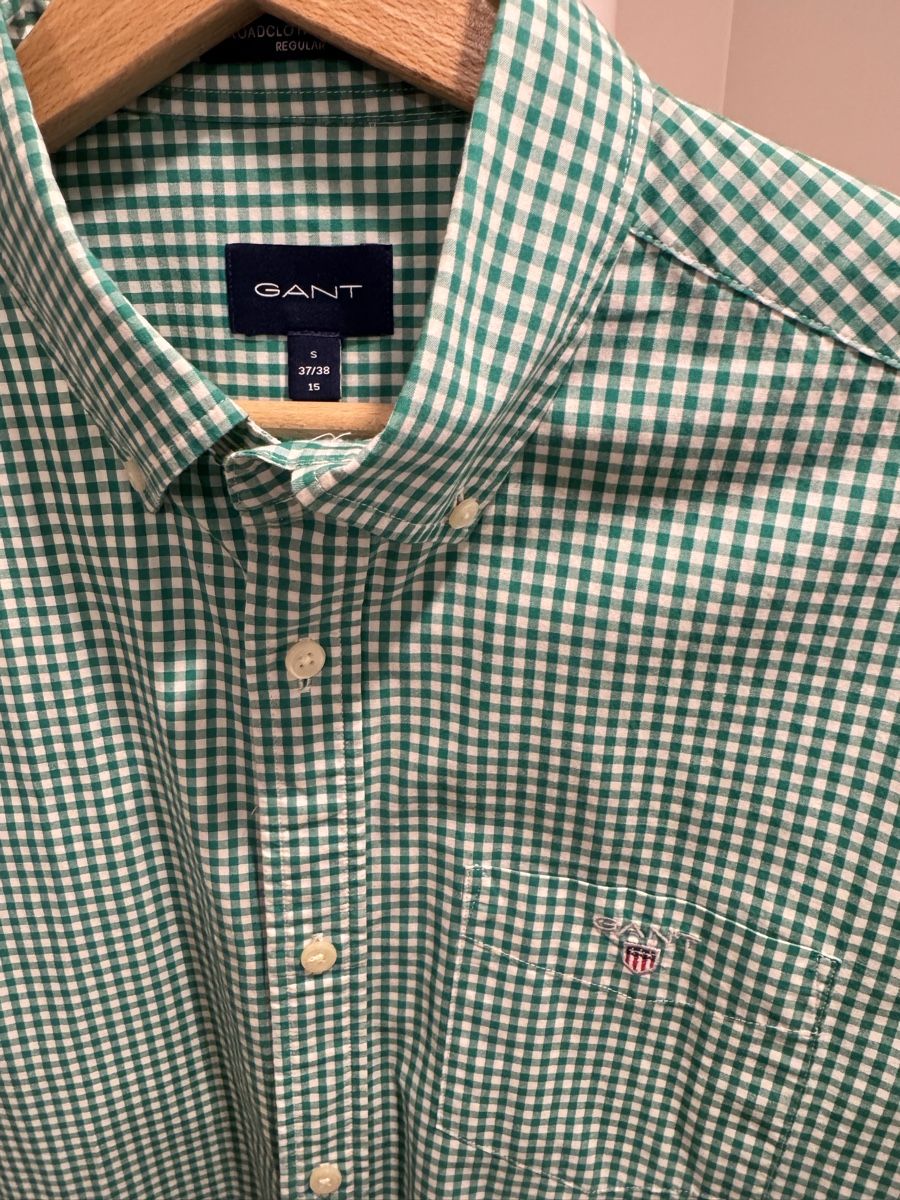 Gant Hemden: GANT Shirt Green Gingham, Size S,Regular – Neu (gemäss Beschreibung) aus Corsier GE von Arca_ReLife 1