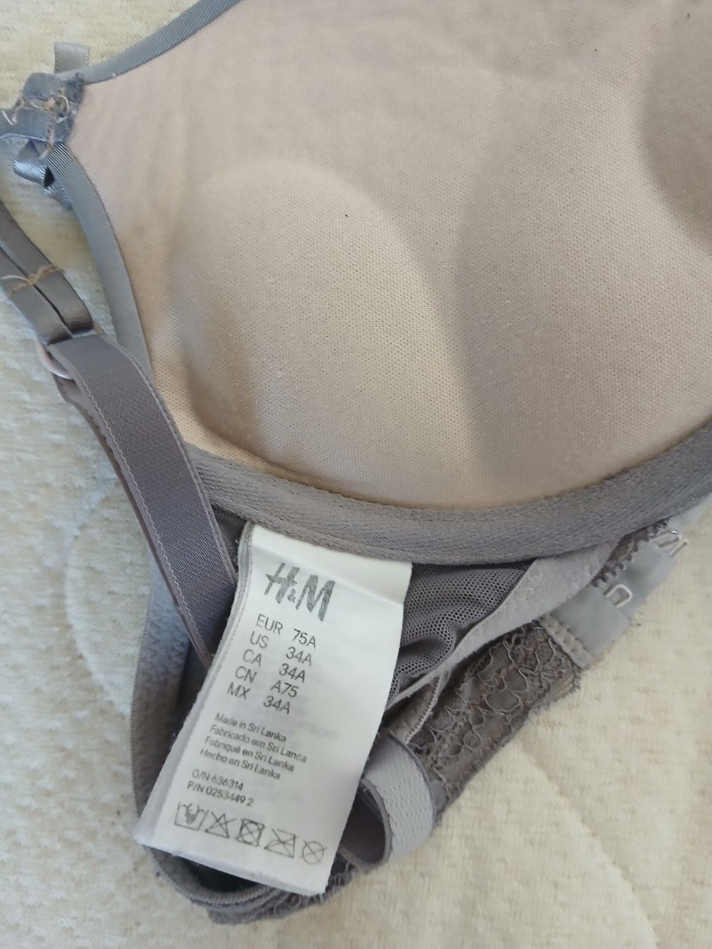 Sonstige Unterwäsche: H&M Bra grey size 75A EU new – Gebraucht aus Dübendorf von rol_fm6d 2