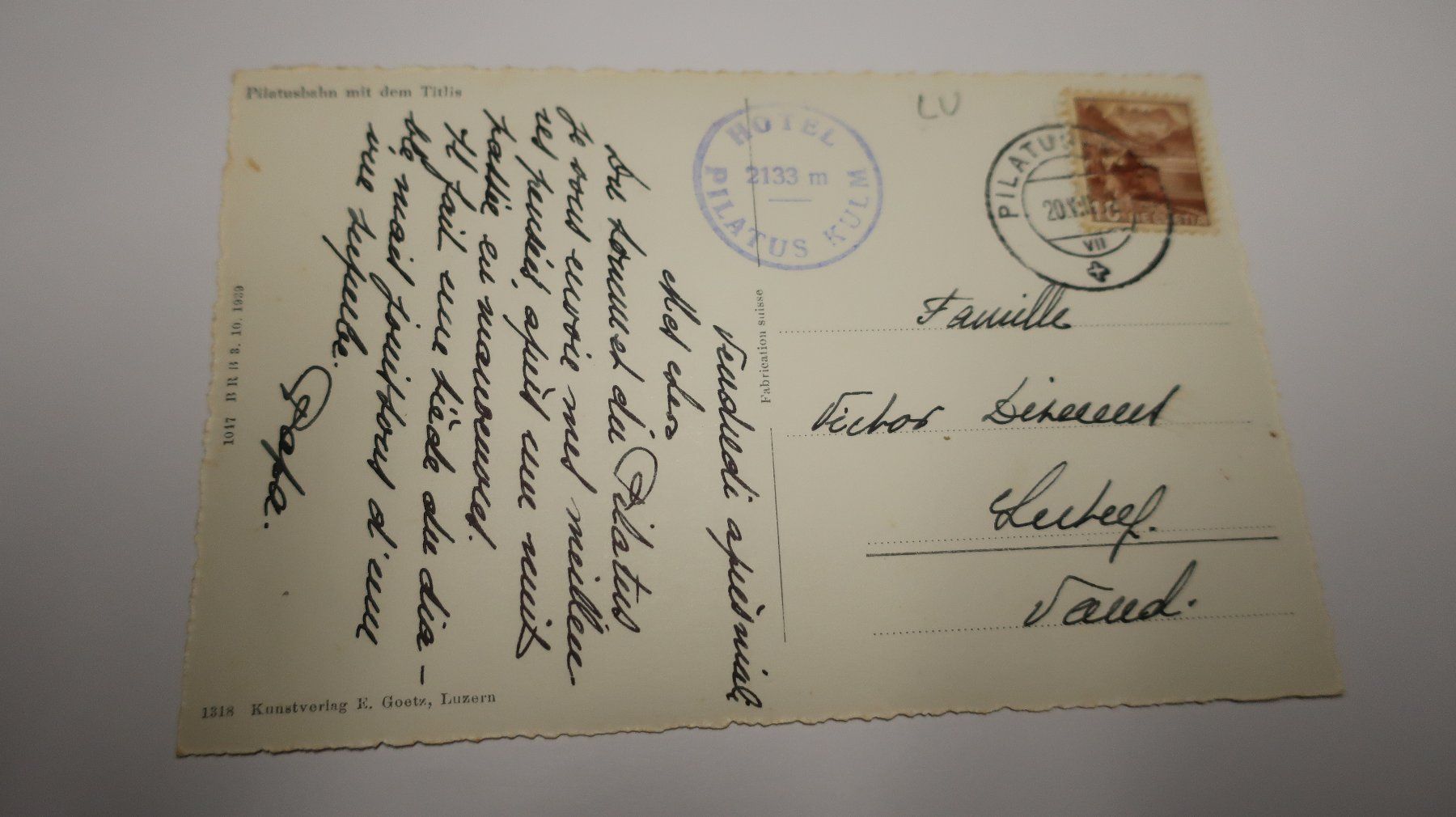 Cartoline postali: Pilatusbahn mit dem Titlis – Usato da Cormoret venduto da Pascalll2001 3