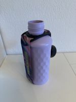 Coole Wasserflasche 1L Lila mit Tragegurt