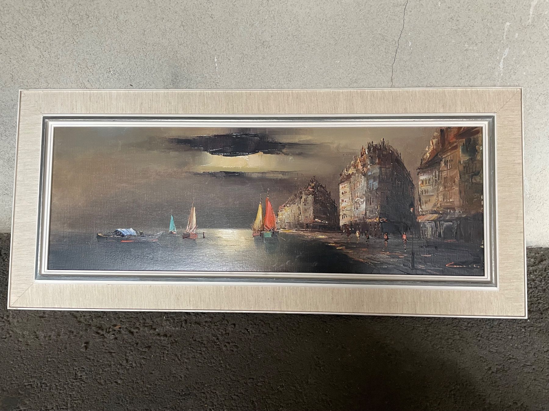 Dipinti: Bild Antikes Ölbild 89 x 33,5 – Usato da Ibach venduto da brunnen55 1