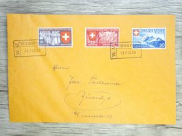 TR80 Enveloppe + Timbre Suisse 1939