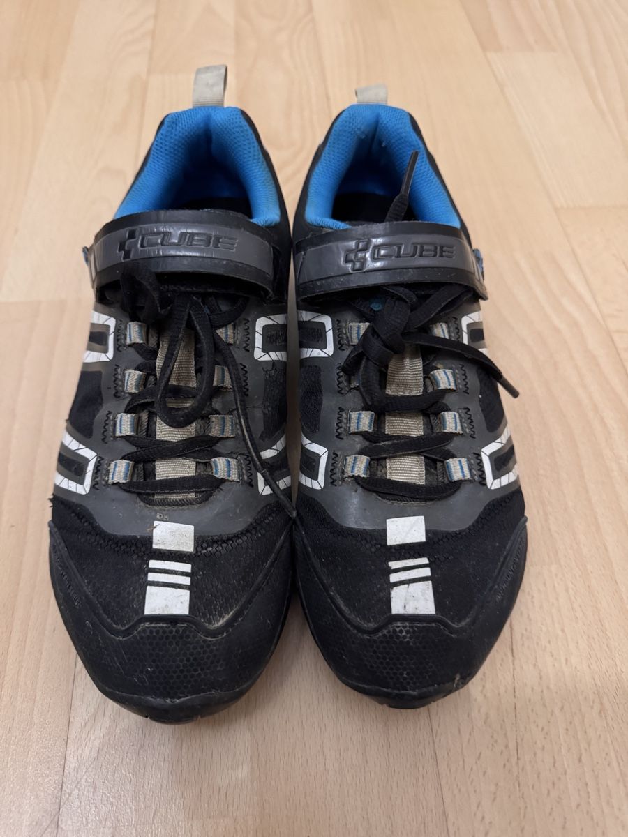 Cube Scarpe da uomo: Cube MTB Bikeschuhe Gr. 40, schwarz/blau – Usato da Perlen venduto da SPICE24