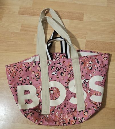 Hugo Boss Shopper Tasche, neuwertig, Pink Sommer Print!