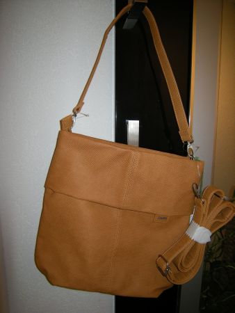 Tasche Marke zwei Umhängetasche senfgelb 34x35x10cm