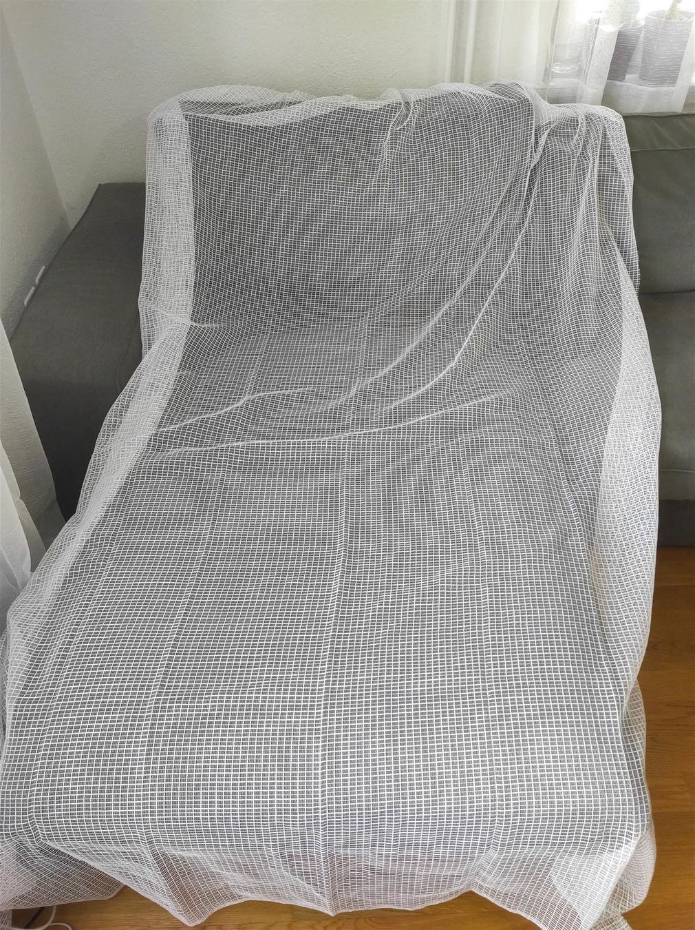 Vorhänge: Tagvorhang mit Muster weiss 220x83 – Gebraucht aus St. Gallen von Arti24