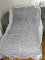 Tagvorhang mit Muster weiss 220x83