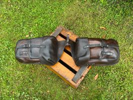 Schweizer Militär Kavallerie Satteltaschen