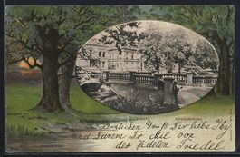 Grusskarten-AK Oldenburg / O., Amalinebr