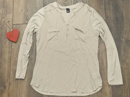 Bluse Best Connections beige langarm Gr L guter Zustand