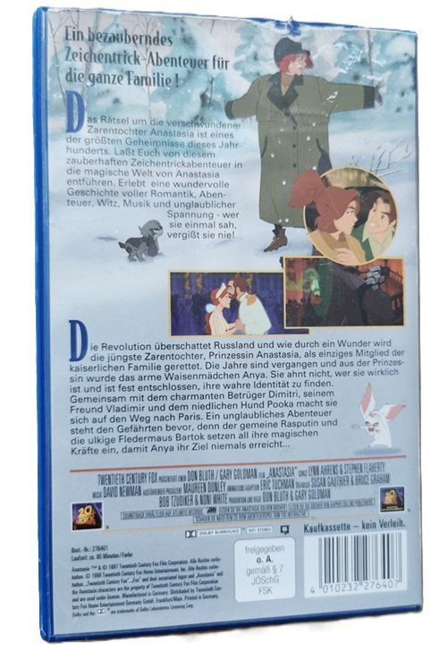 Tutti i VHS: ANASTASIA   (VHS) – Usato da Wilen b. Wollerau venduto da morethanmusic 2