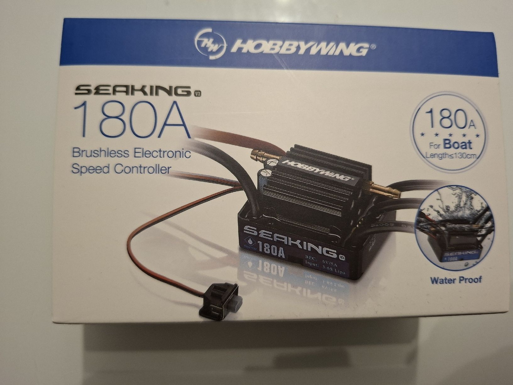 Hobbywing Modellismo RC: Hobbywing Brushless Regler 180A ( Boote bis 130cm. – Nuovo e nell'imballaggio originale da Schattdorf venduto da mamo1952