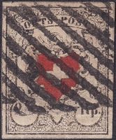 ORTS Post (T.12) mit sauberer Aargauer-Raute, Kat: 2'300.-