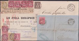 1866-1901, 100 gute Frankaturen: Sitzende Helvetia!