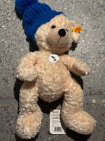 Steiff Teddybär Finn mit blauer Mütze, neuwertig