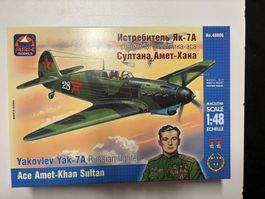 Ark Models 1:48 Yakovlev YAK-7A Fliegerass Amet Khan Sultan