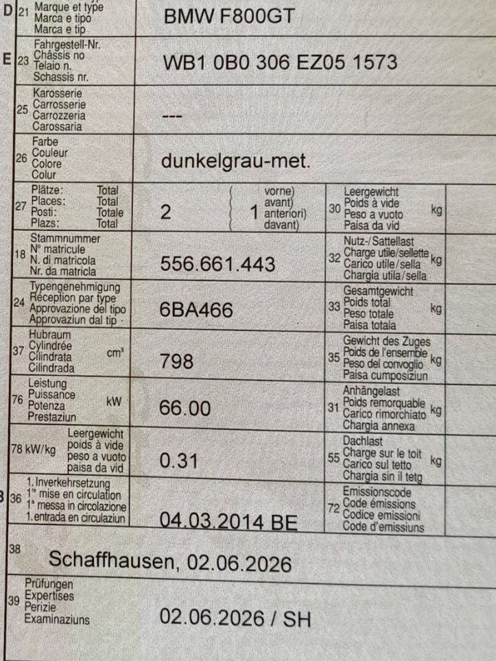 BMW Touring: BMW F800 GT – Gebraucht aus Schaffhausen von Buell1125CR 4