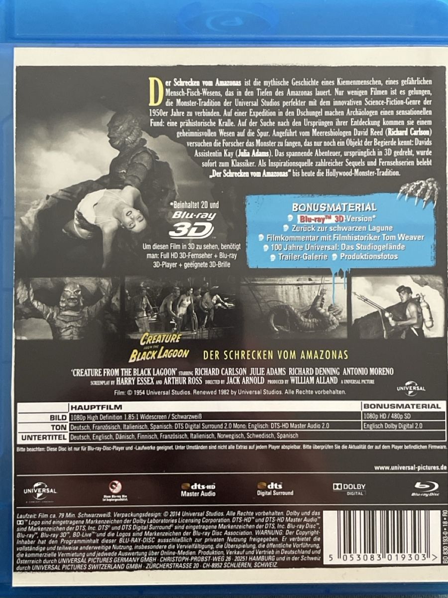 Tutti i DVDs: Der Schrecken vom Amazonas (1954) – Usato da Waldenburg venduto da Gonzo8 1