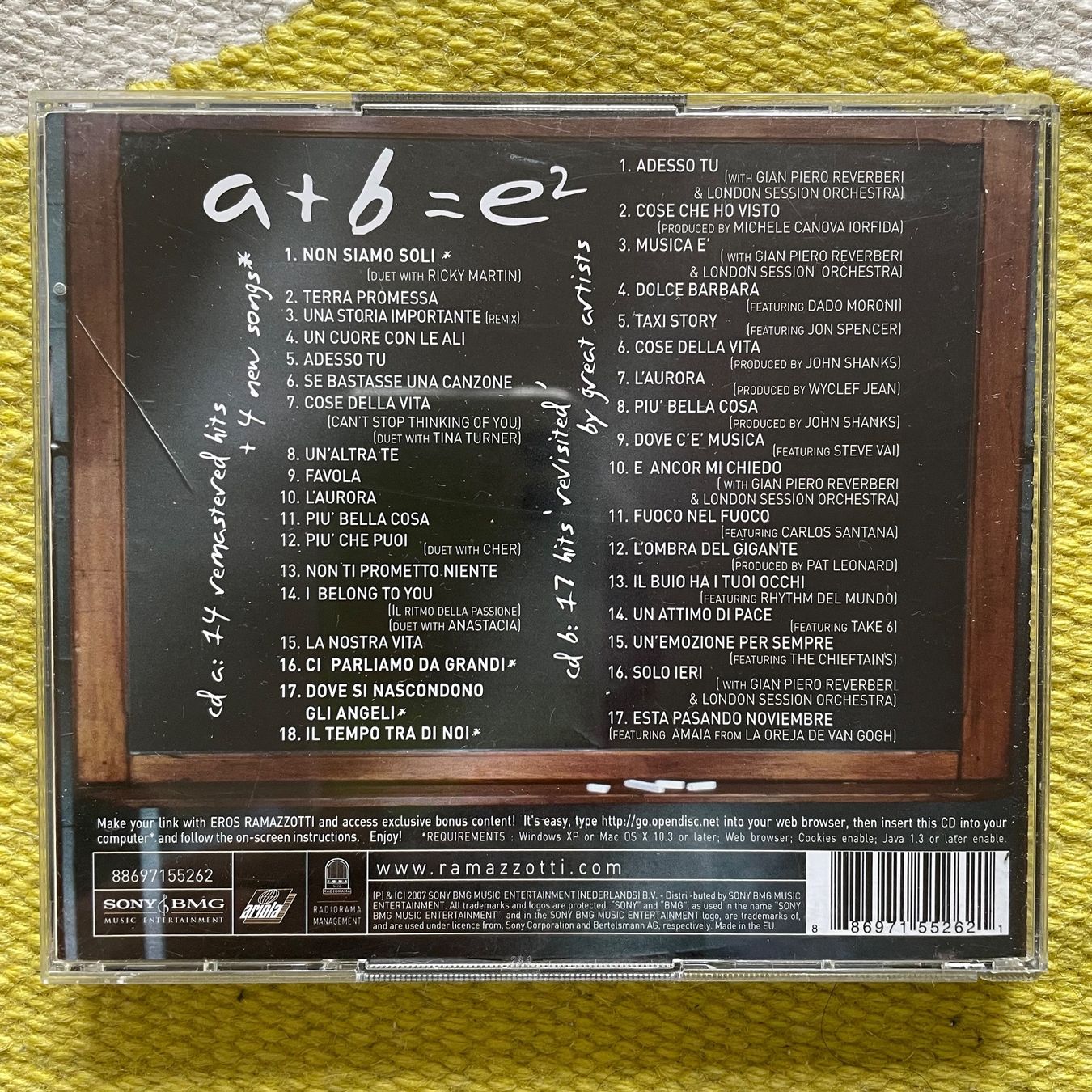 CD: EROS RAMAZZOTTI-2CD BEST OF/E2 – Usato da Rorschacherberg venduto da CD-Roli 1