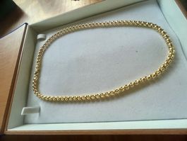 Goldkette 750 Echtgold (18 k) Rundpanzer 45cm Neuwertig