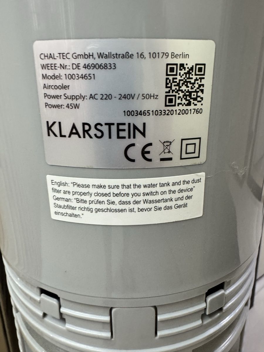 Ventilatori: Klarstein Ventilator – Usato da Pfaffhausen venduto da vige88 6