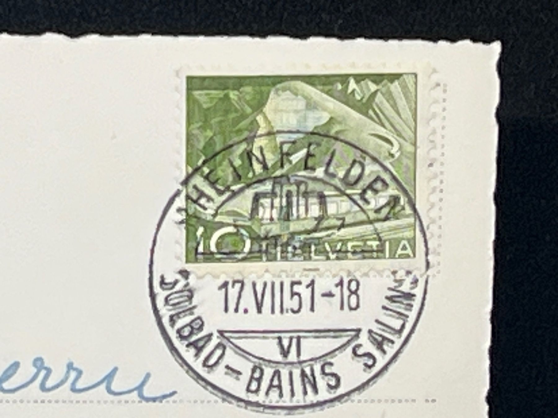 Cartoline postali: Rheinfelden: Inneres der Stadtkirche – Usato da Widnau venduto da Brusi9 1