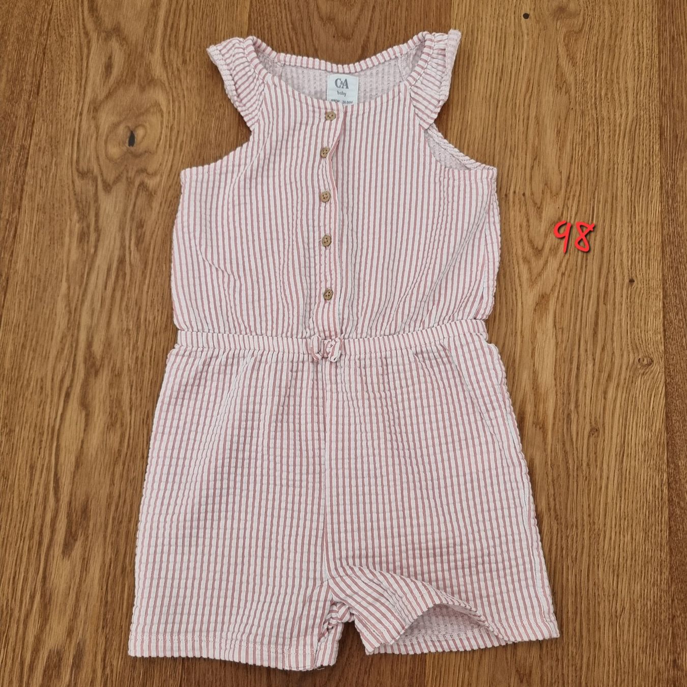 C&A Jumpsuits: Kurzer Overall gestreift C&A Groesse 98 – D'occasion à Gammen par home_brocki