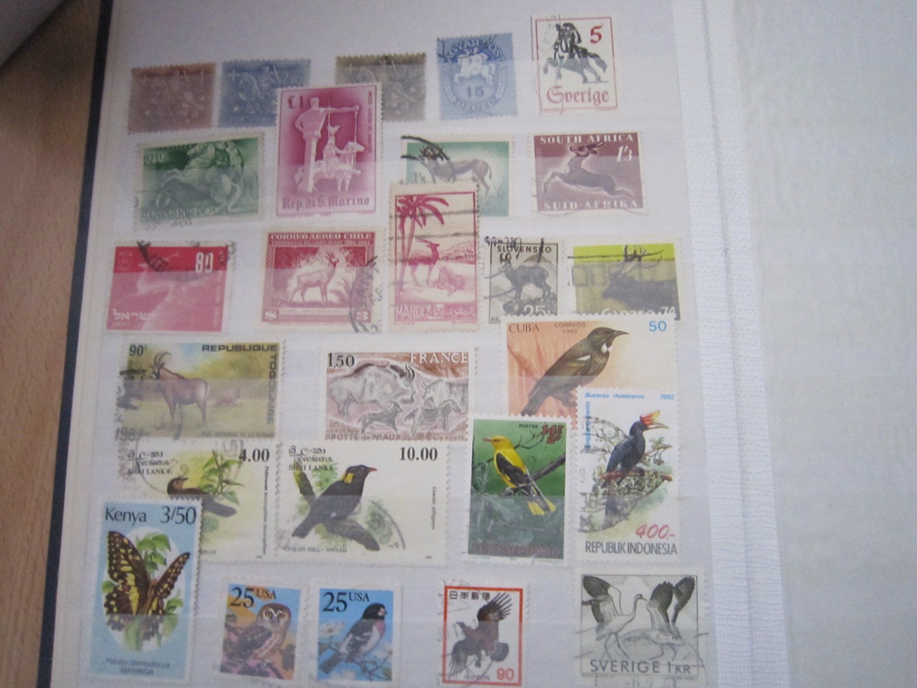 Tutti i francobolli: Lot O7 album mit Marken: Tiere – Usato da Giubiasco venduto da sal_9j6w 7