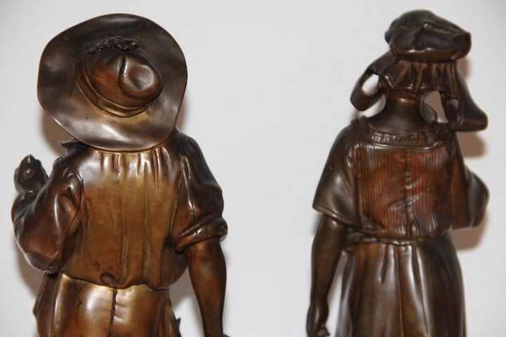 Sculture & Statue: Paire de sculptures en bronze antique . – Usato da Praz (Vully) venduto da pikuluka1 7