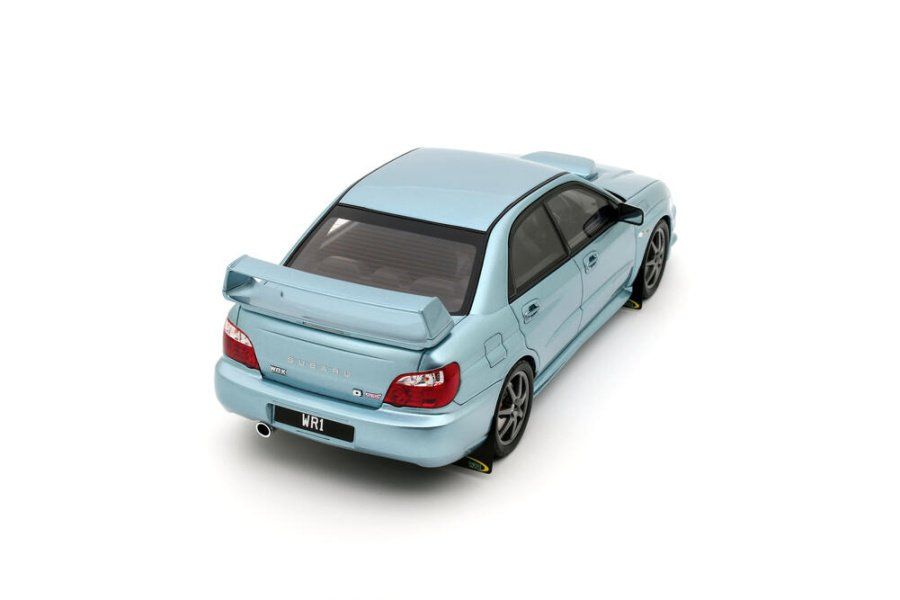 Subaru Modellini d'auto: Subaru Impreza WRX STI Solberg Edition 2003 RHD hellblau – Nuovo e nell'imballaggio originale da Gerlafingen venduto da espero88 8