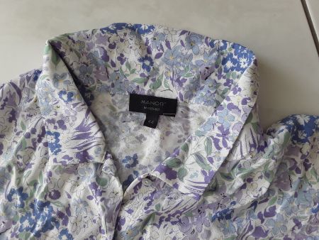 Bluse Manor floral Grösse 44 leichte Hose Chicoree XL hel...