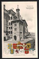 Geneve, Tour du Molard, Armoiries peinte