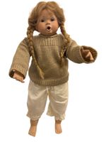 UNIKAT Künstlerpuppe Mädchen 56 cm – Porzellan, handbemalt,