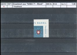 1971 Einzelwert aus "NABA 71 - Block", ** postfrisch