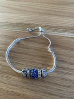Pandora Armband Silber mit blauen Steinen guter Zustand