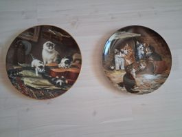2 X KATZEN TELLER SAMMELTELLER