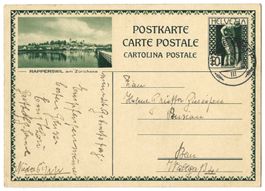 1930 Bildpostkarte Nr. 122-026 RAPPERSWIL, gest. Niederbipp
