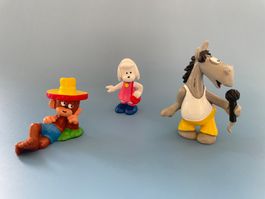 3x Äffle Pferdle & Schlabbinsche Stuttgart Figur 80er Bully