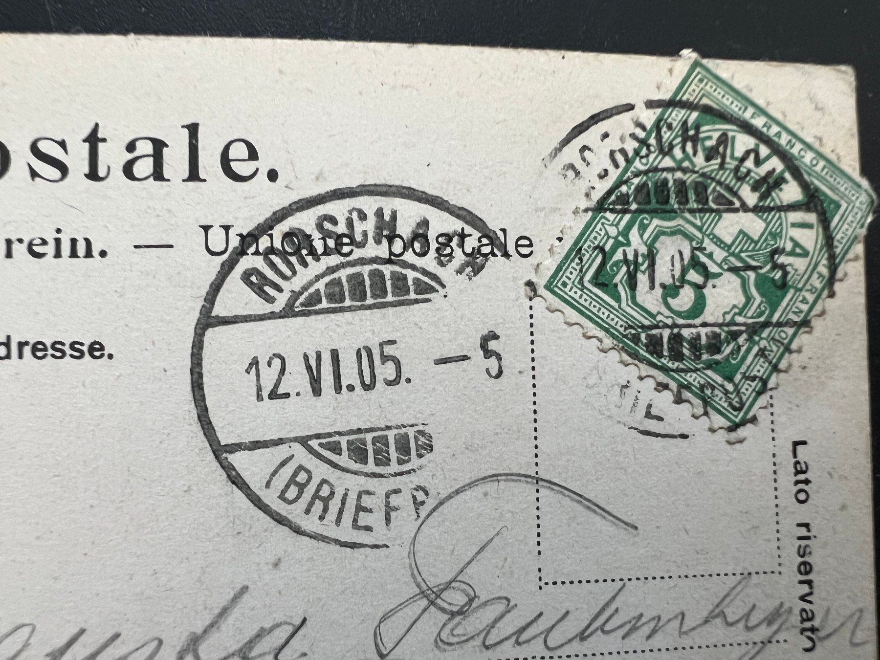 Ansichtskarten: AK   1905 St. Gallen    (G801) – Gebraucht aus Hinwil von Sidi4 1