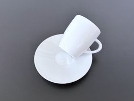 JURA Espressotasse mit Unterteller weiss, 85 ml