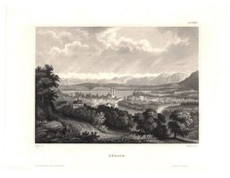 Zürich Stahlstich von Reiss