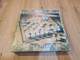 Glass Chess / Schach Set 35.5 X 35.5 cm OVP Komplett